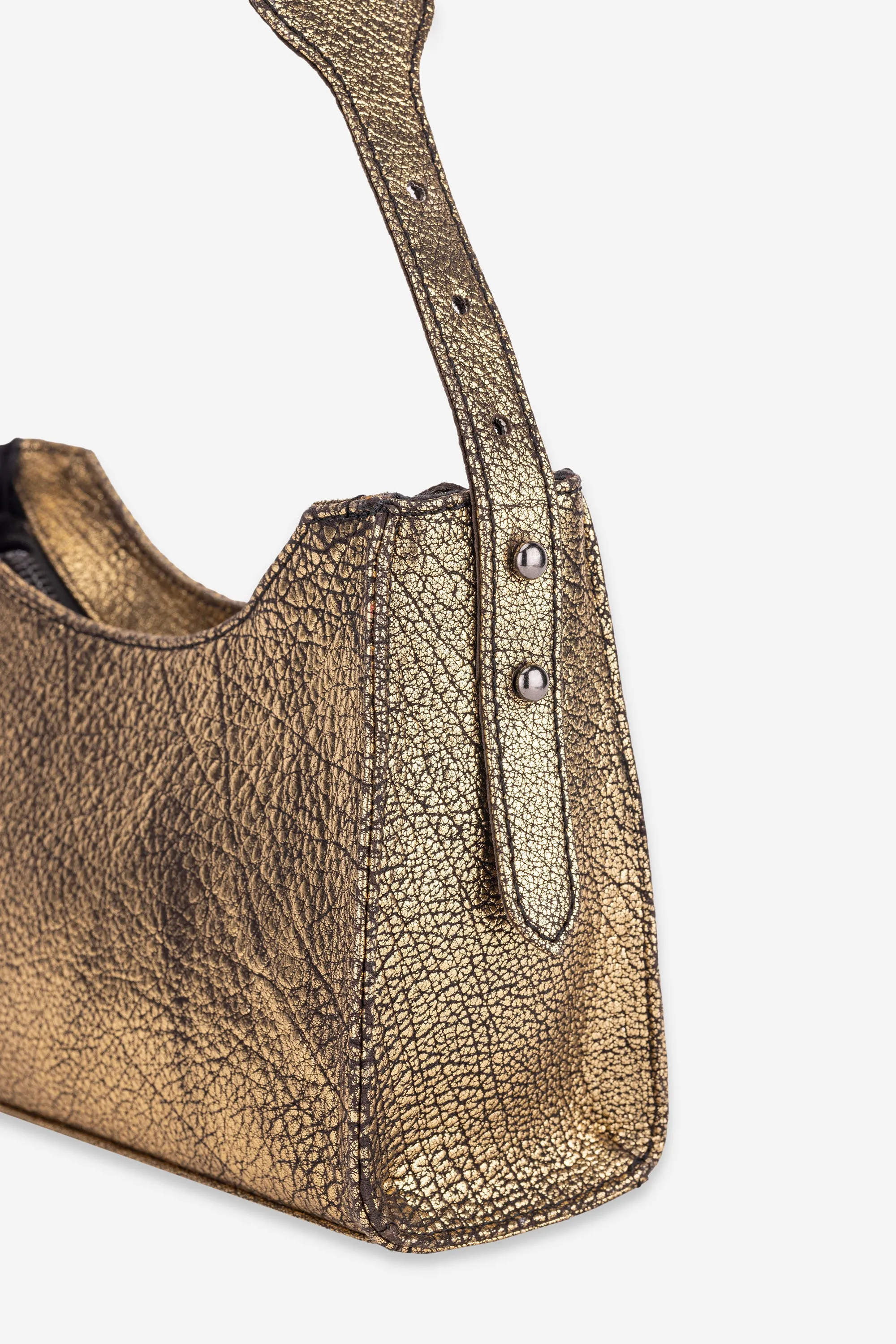 Abelardo Blair Golden Black Shoulder Bag