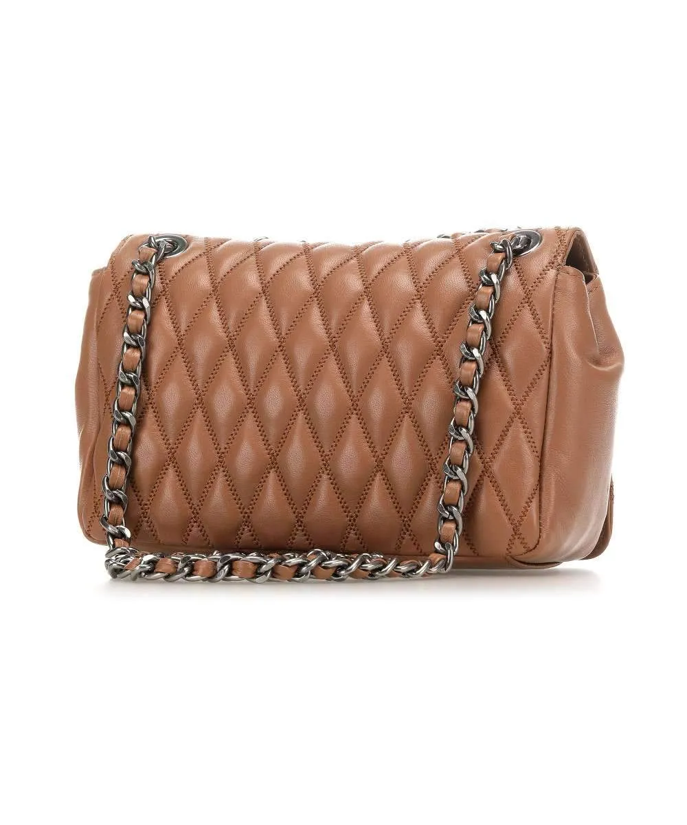 Abro S Camel/Tan Romby Quilted Bag 28935-57