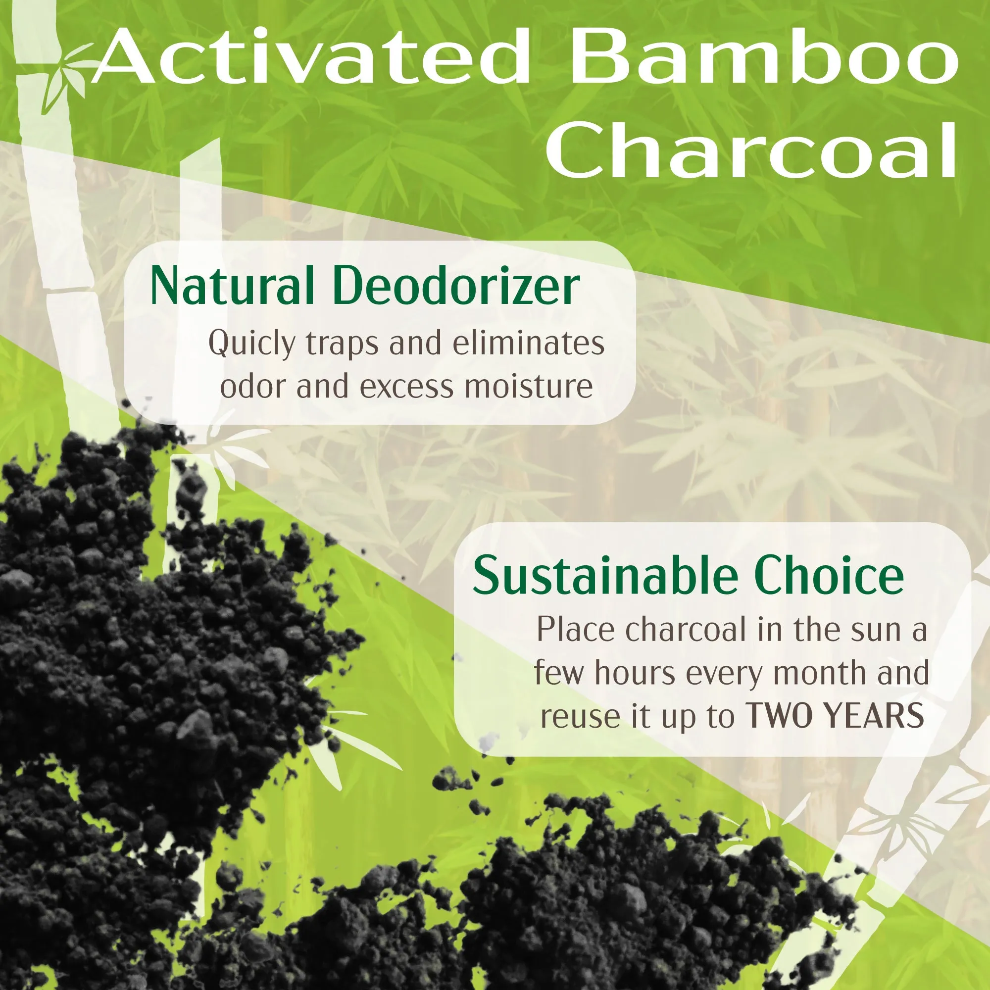 Activated Moso Bamboo Charcoal Air Purifying Odor Absorber Bag