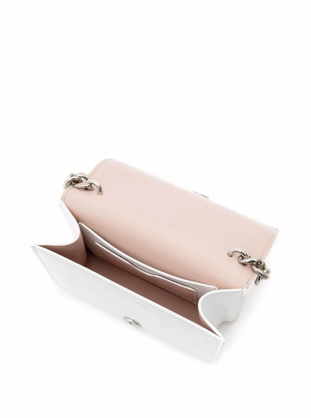 Alexander McQueen Four-Ring Foldover Top Mini Shoulder Bag