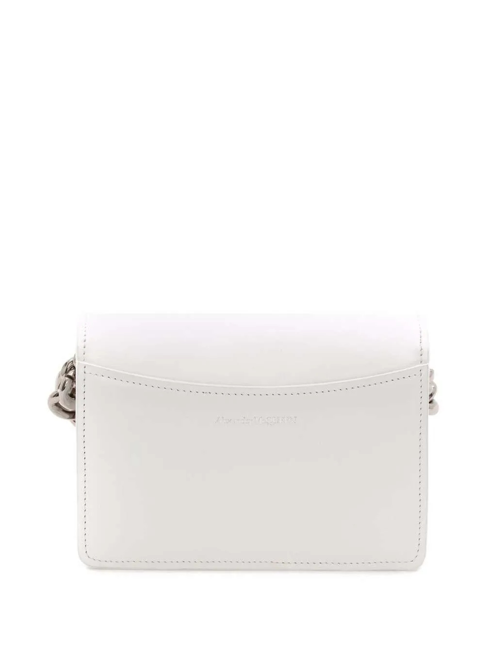 Alexander McQueen Four-Ring Foldover Top Mini Shoulder Bag