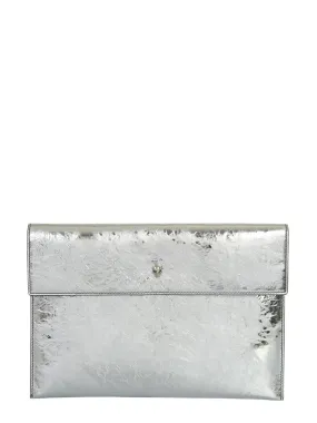 Alexander McQueen Skull Front Flap Clutch Bag