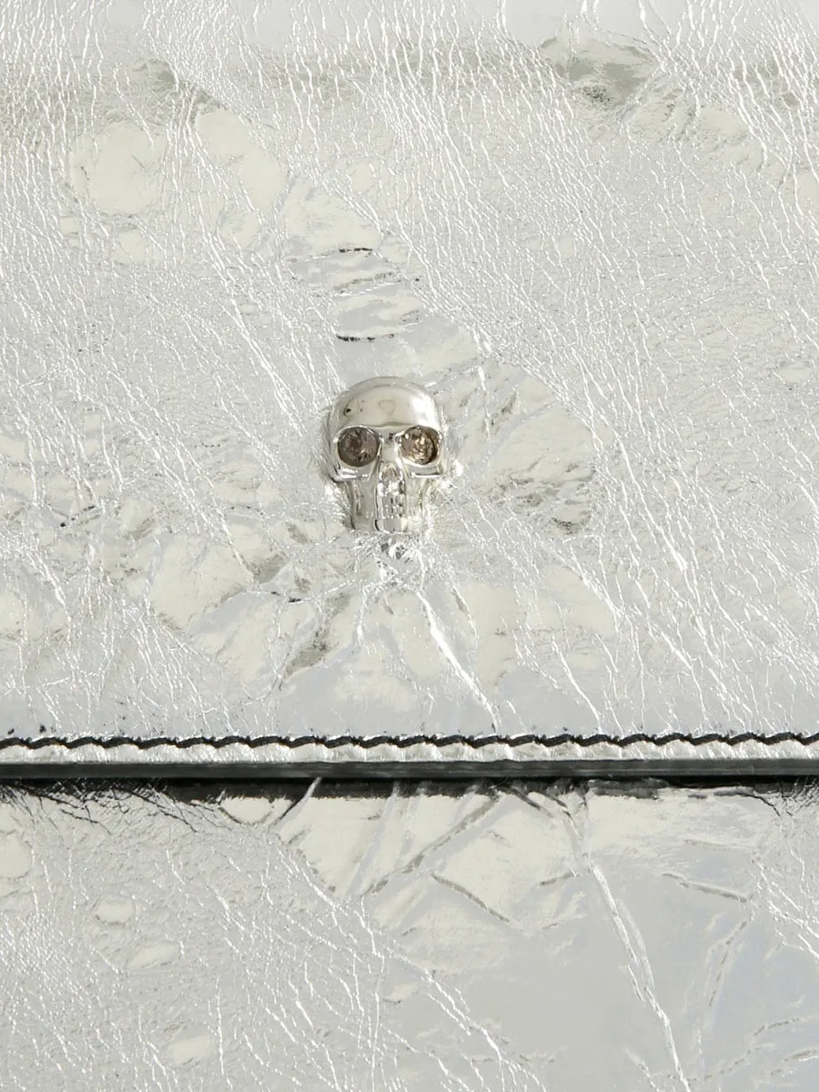 Alexander McQueen Skull Front Flap Clutch Bag