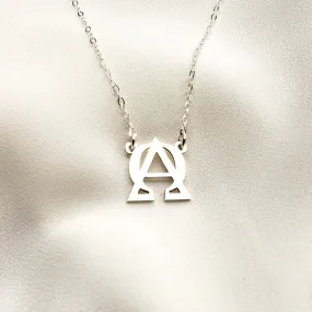 ALPHA and OMEGA symbol necklace - CG447N. Starts at