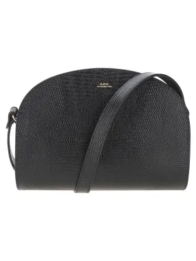 A.P.C. Demi-Lune Embossed Crossbody Bag