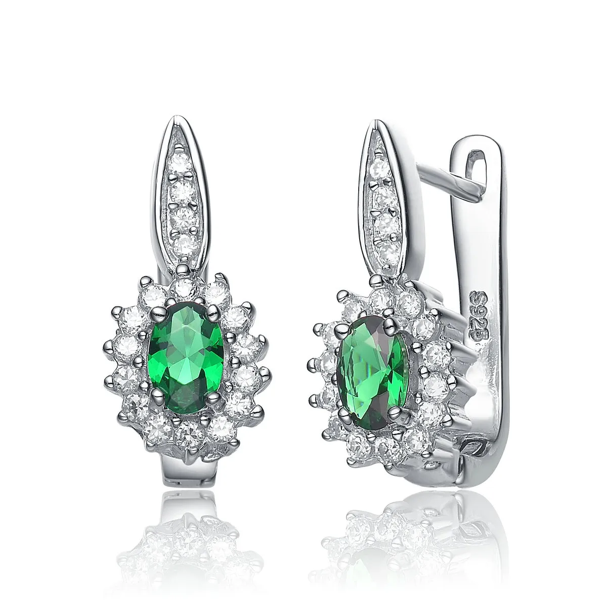 Aurélie Oval Drop Earrings