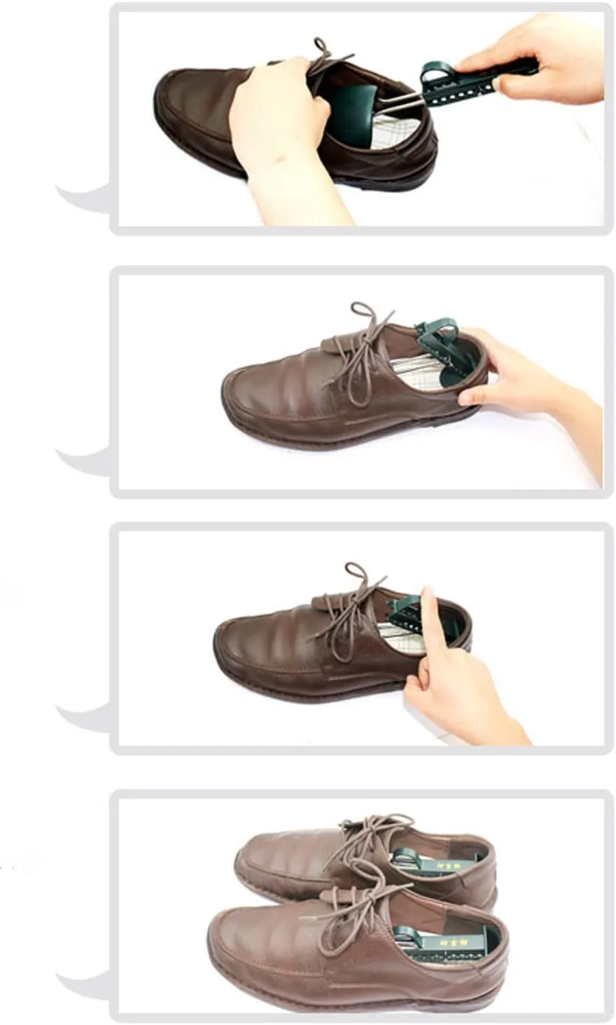 B&E LIFE | 5 Pairs Practical Plastic Adjustable Length Men (2 Pairs Black)