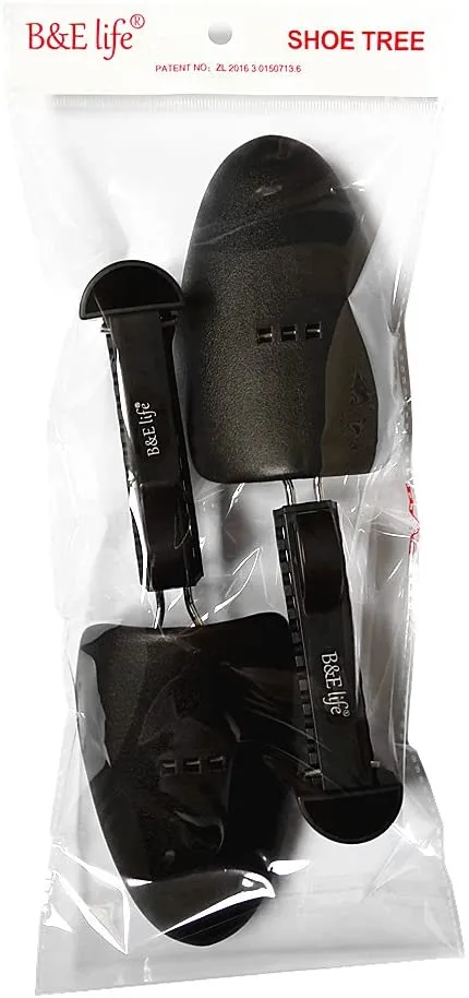 B&E LIFE | 5 Pairs Practical Plastic Adjustable Length Men (2 Pairs Black)