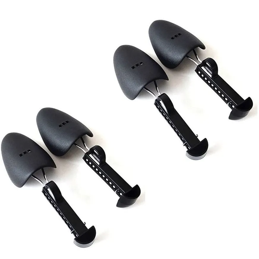 B&E LIFE | 5 Pairs Practical Plastic Adjustable Length Men (2 Pairs Black)