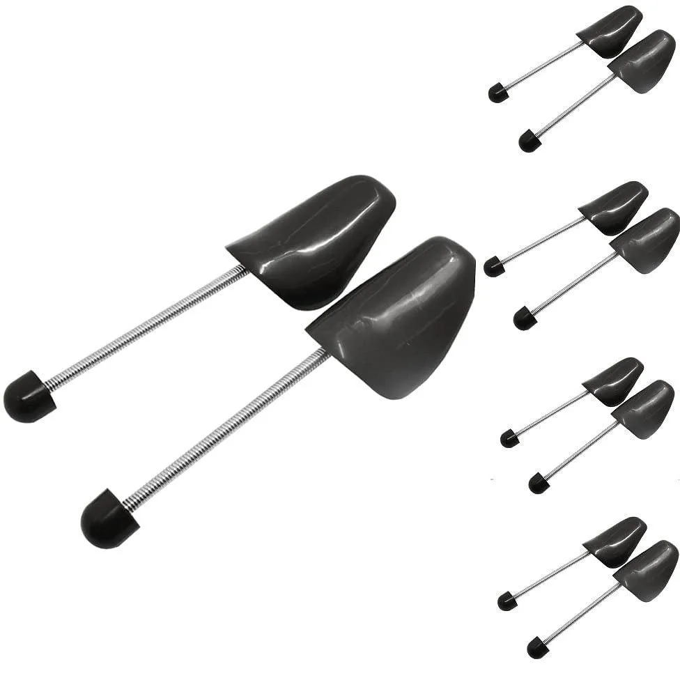 B&E LIFE | 5 Pairs Practical Plastic Adjustable Length Men (5 Pairs Black V2)