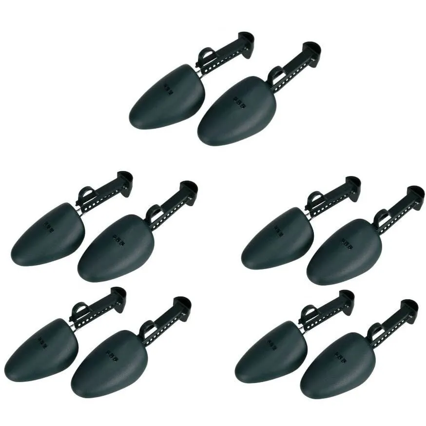 B&E LIFE | 5 Pairs Practical Plastic Adjustable Length Men (Dark Green)