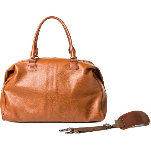 Barber Shop Duffle Camera Bag "Cesar Cut" - Brown