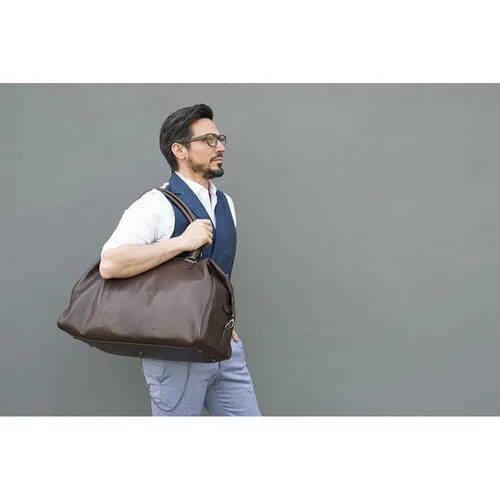 Barber Shop Duffle Camera Bag "Cesar Cut" - Brown