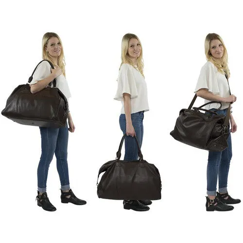Barber Shop Duffle Camera Bag "Cesar Cut" - Brown