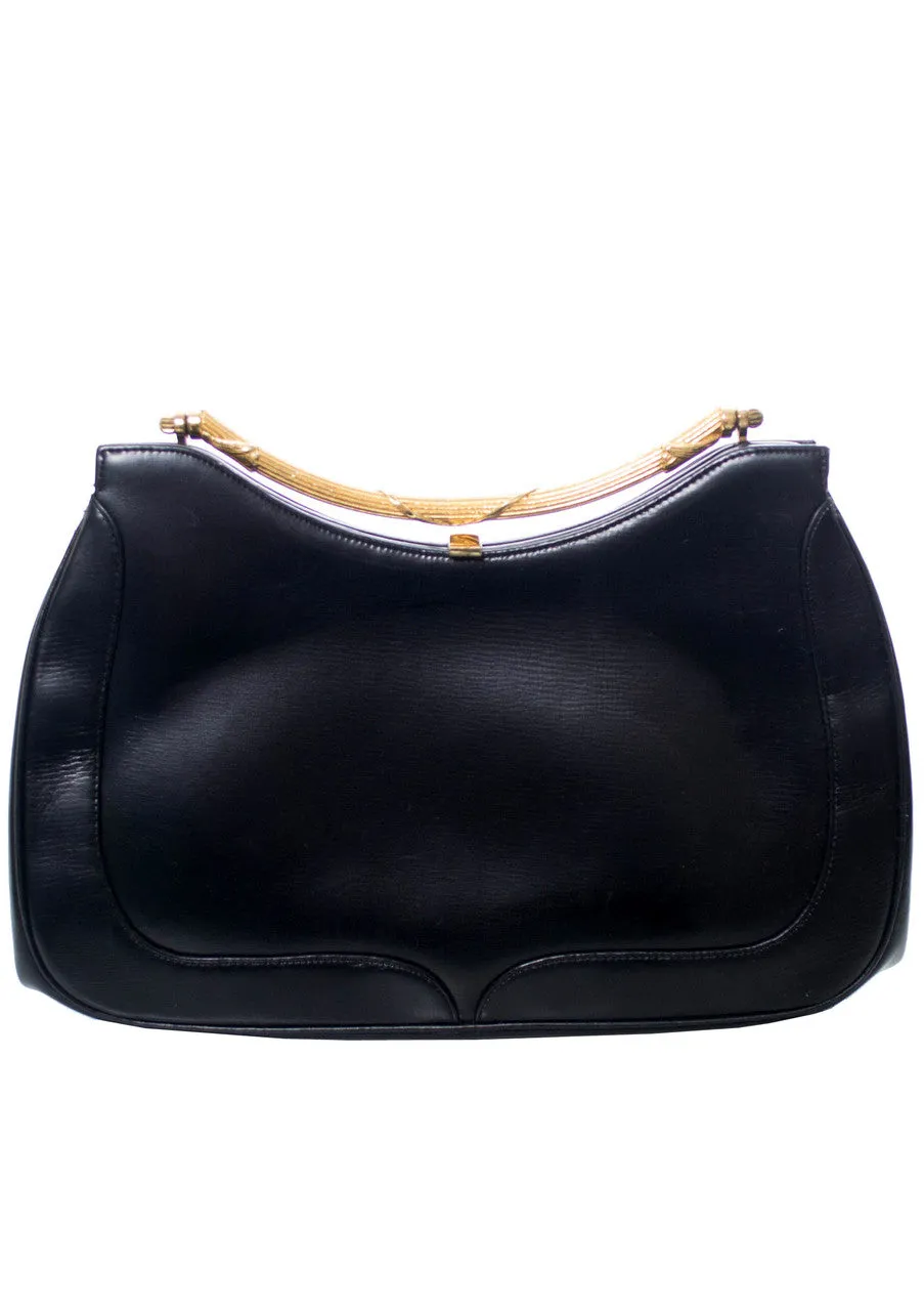 Bienen Davis Calfskin Deep Navy Vintage Handbag