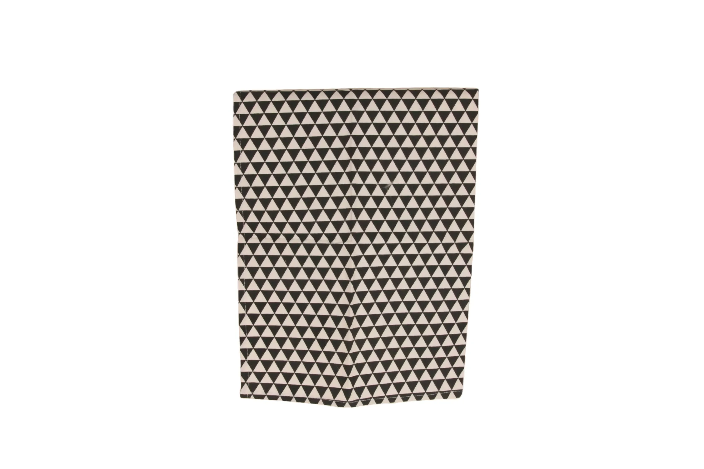 Black Geometric Cotton Apron Set