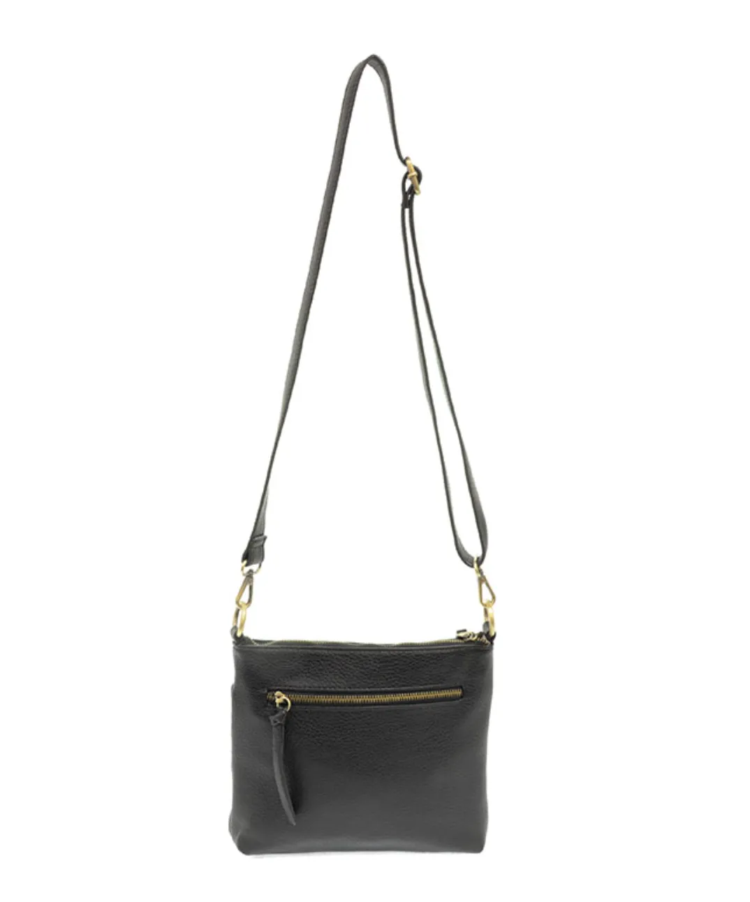 Black Top Zip Crossbody Bag