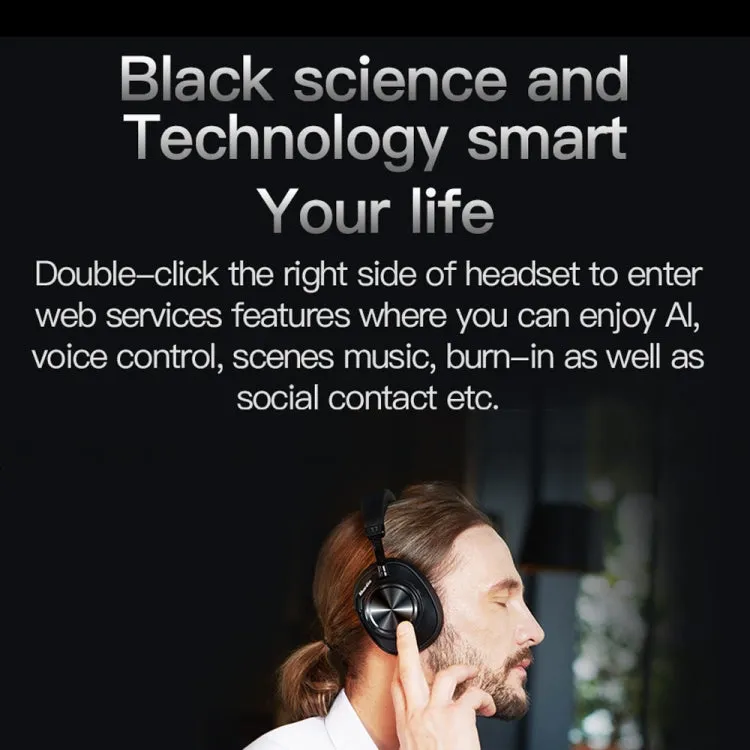 Bluedio T7 Bluetooth Version 5.0 Headset Bluetooth Headset(Black)