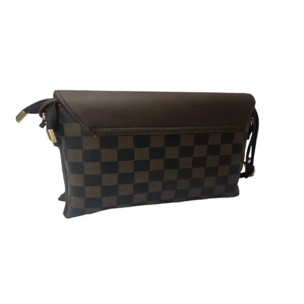 Brown-Black Designer Sling Bag