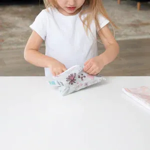Bumkins Reusable Snack Bag - Twin Pack Floral/Lace