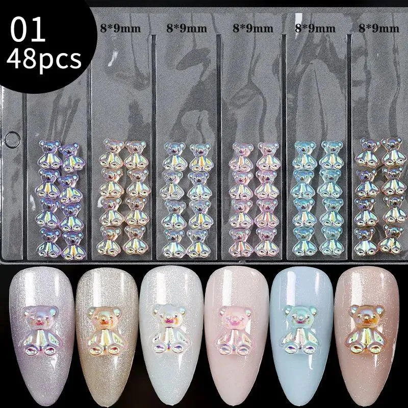 Butterfly Aurora Floral Resin Nail Art Kit: Elegant DIY Manicure & Sparkle