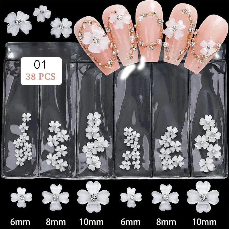 Butterfly Aurora Floral Resin Nail Art Kit: Elegant DIY Manicure & Sparkle