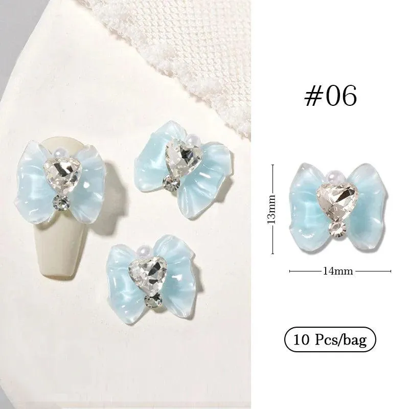 Butterfly Aurora Floral Resin Nail Art Kit: Elegant DIY Manicure & Sparkle