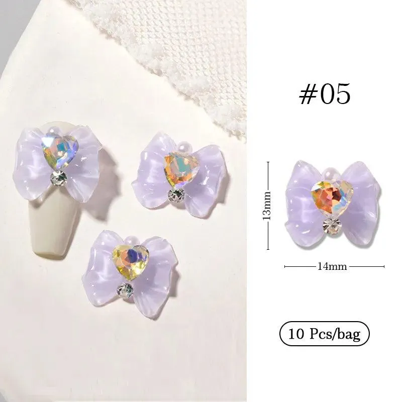 Butterfly Aurora Floral Resin Nail Art Kit: Elegant DIY Manicure & Sparkle