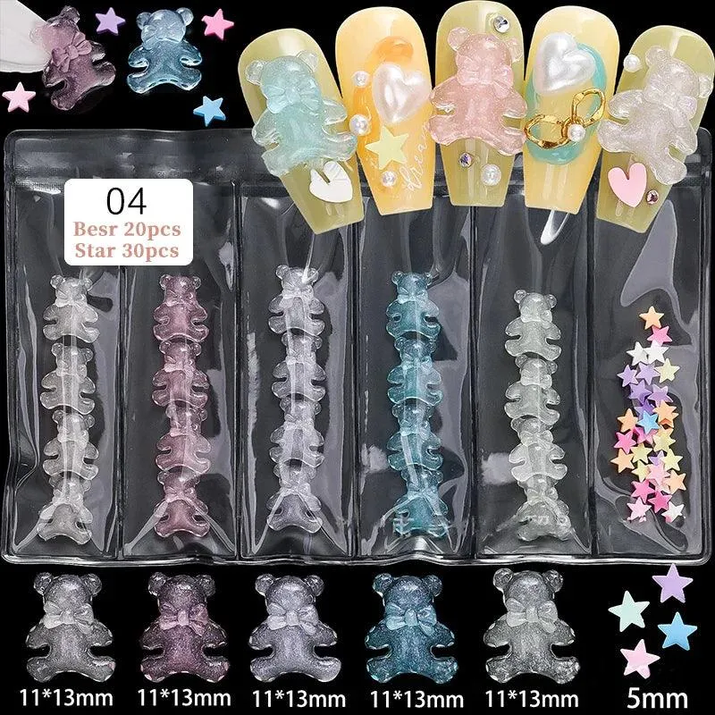 Butterfly Aurora Floral Resin Nail Art Kit: Elegant DIY Manicure & Sparkle