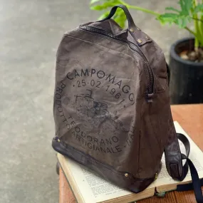 Campomaggi/Grey Canvas Backpack