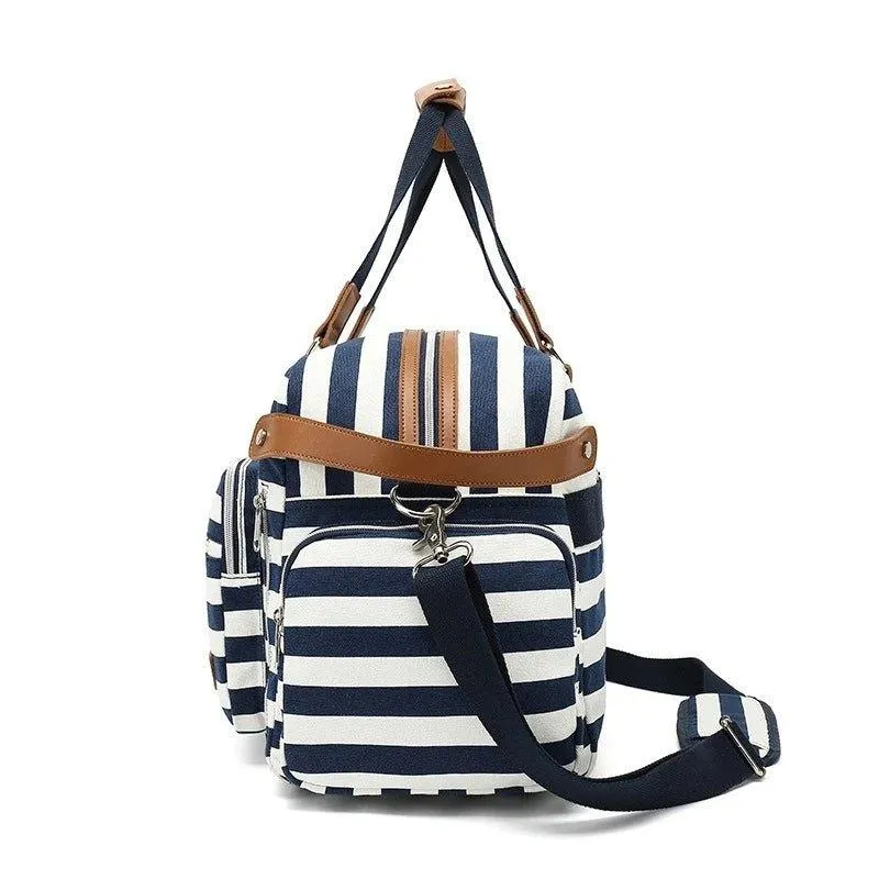 Canvas Weekend Bag for Women with Trolley Sleeve