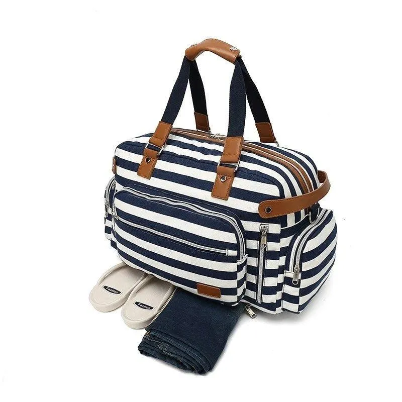 Canvas Weekend Bag for Women with Trolley Sleeve