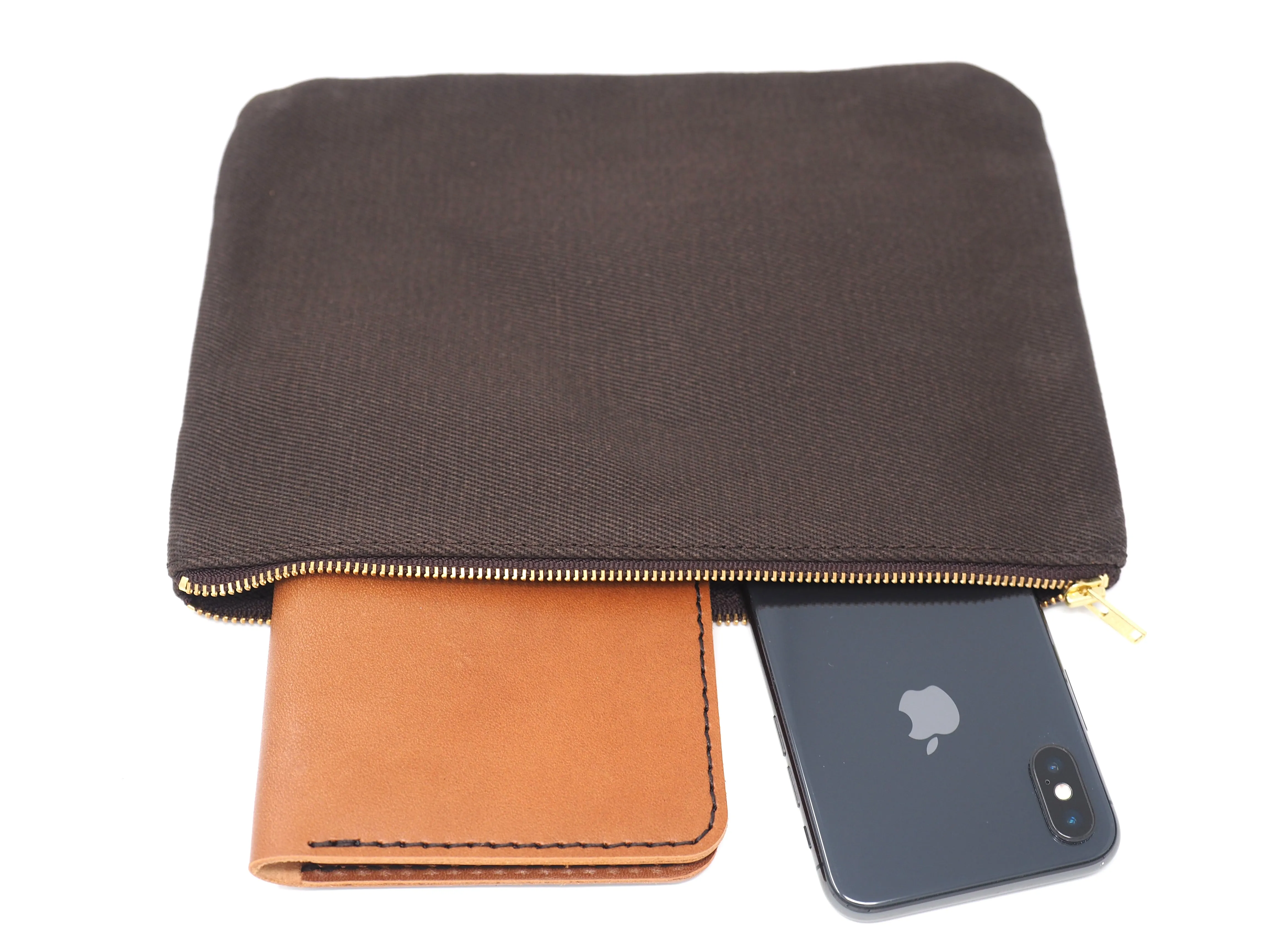 Canvas Zippered Pouch