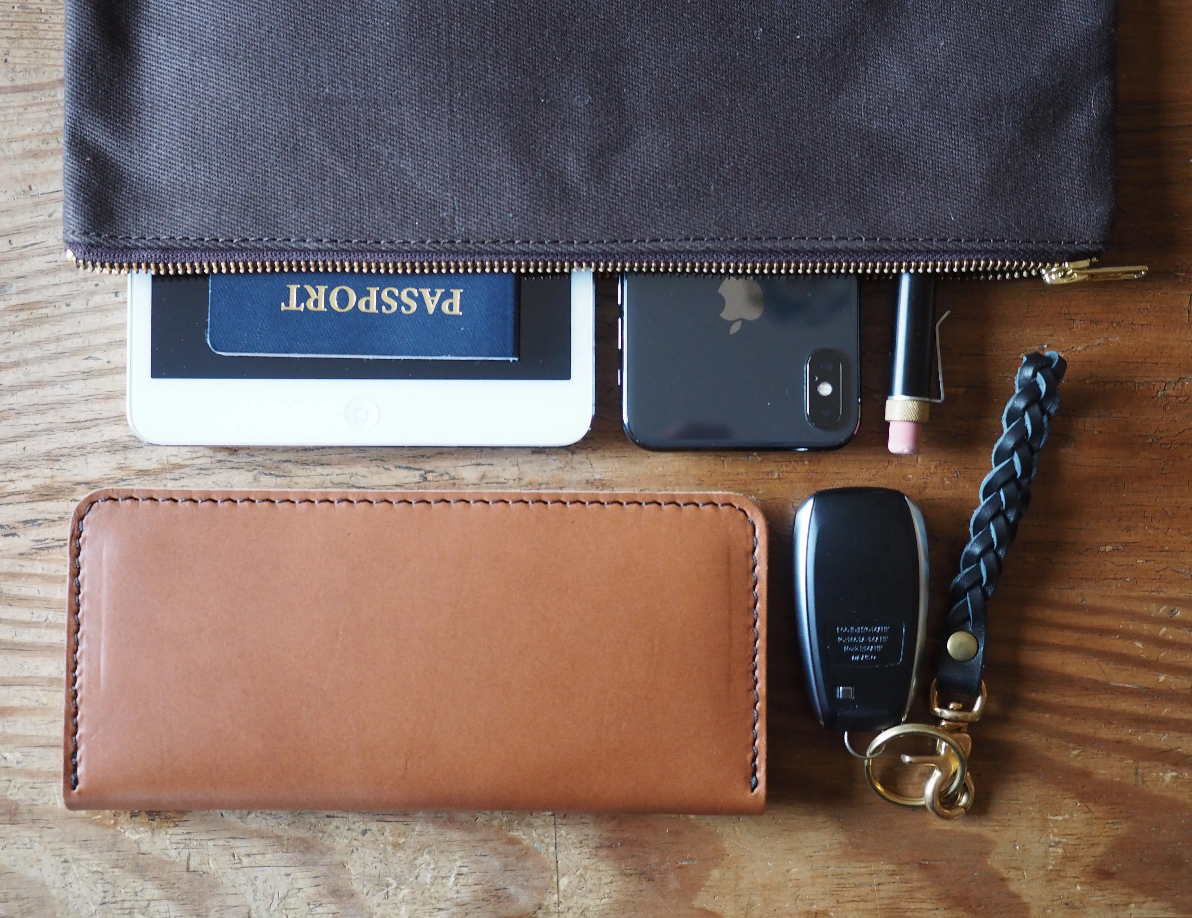 Canvas Zippered Pouch