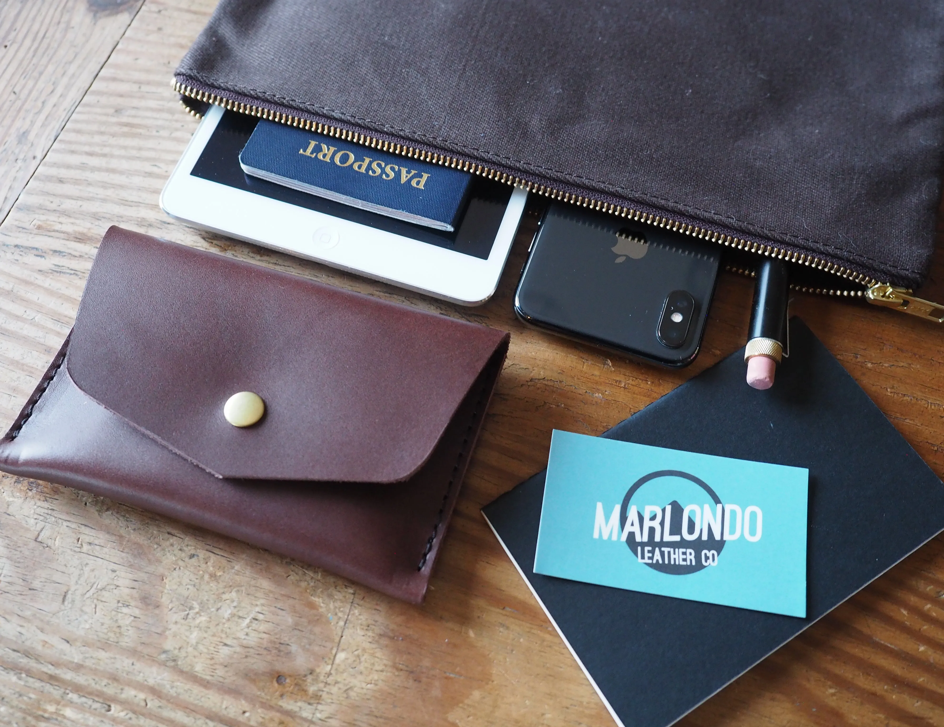 Canvas Zippered Pouch