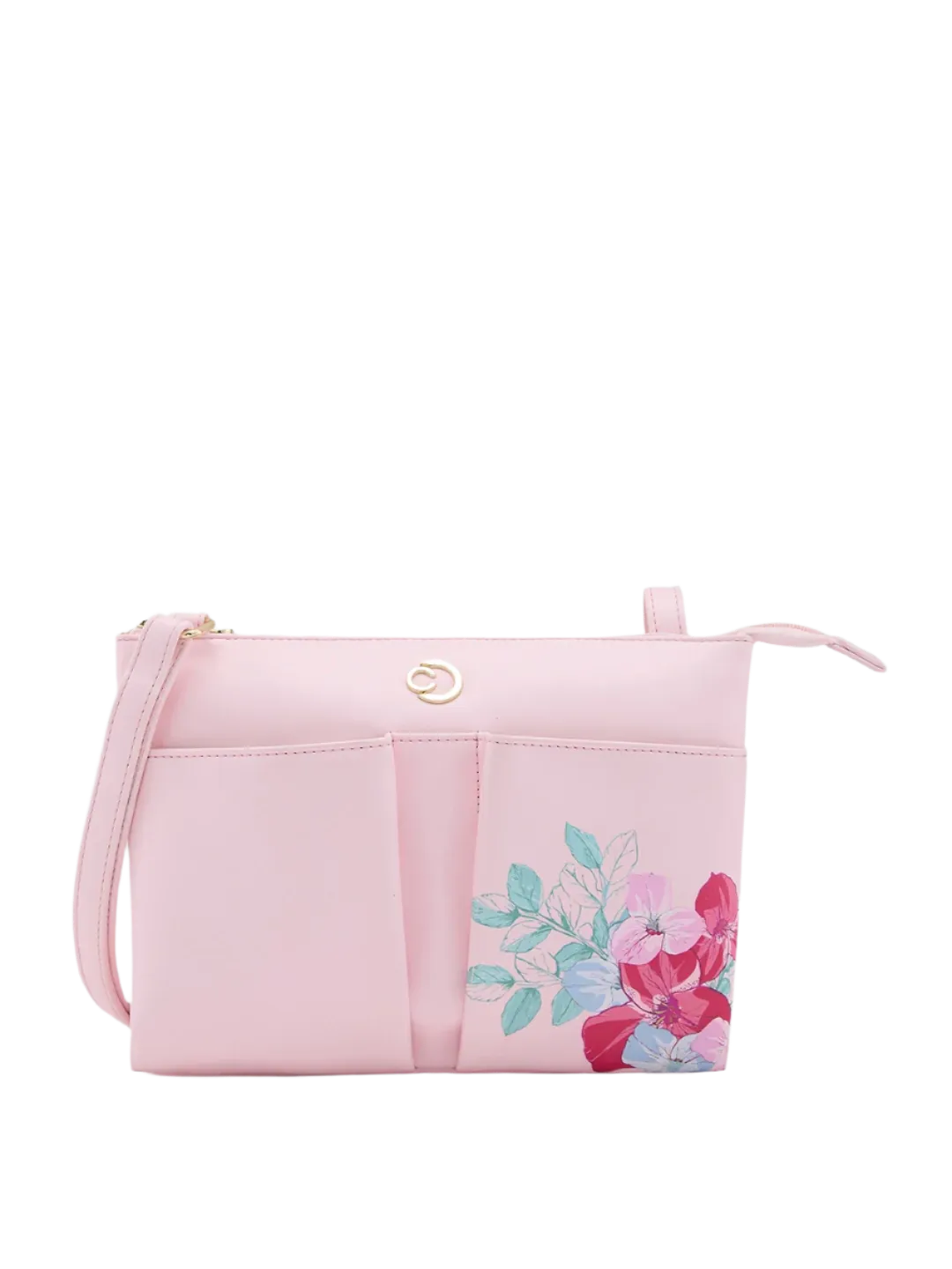 Caprese Shanaya Sling Medium Womens Handbag Pink