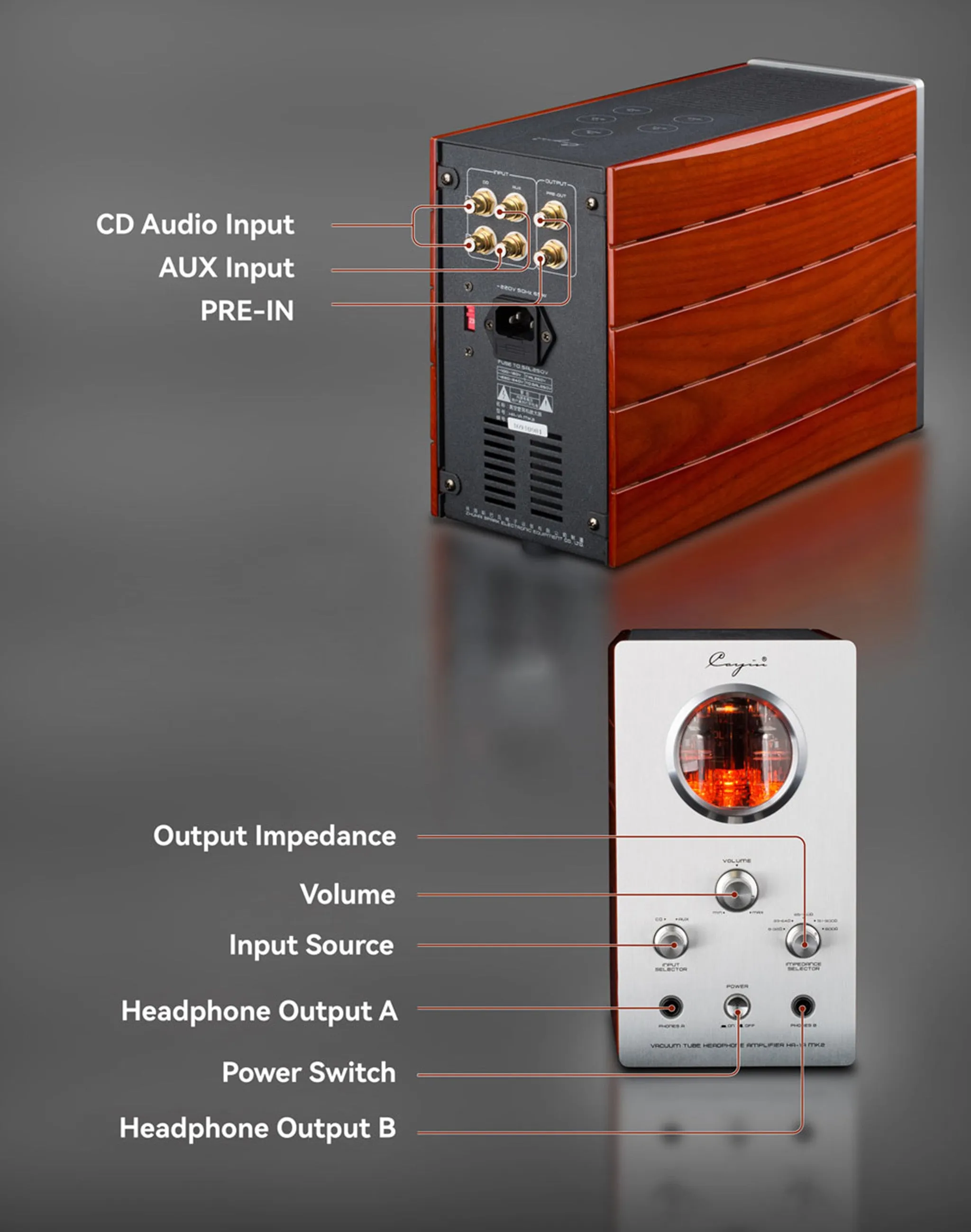 Cayin HA-1A MK2 | Desktop Tube Headphone Amplifier