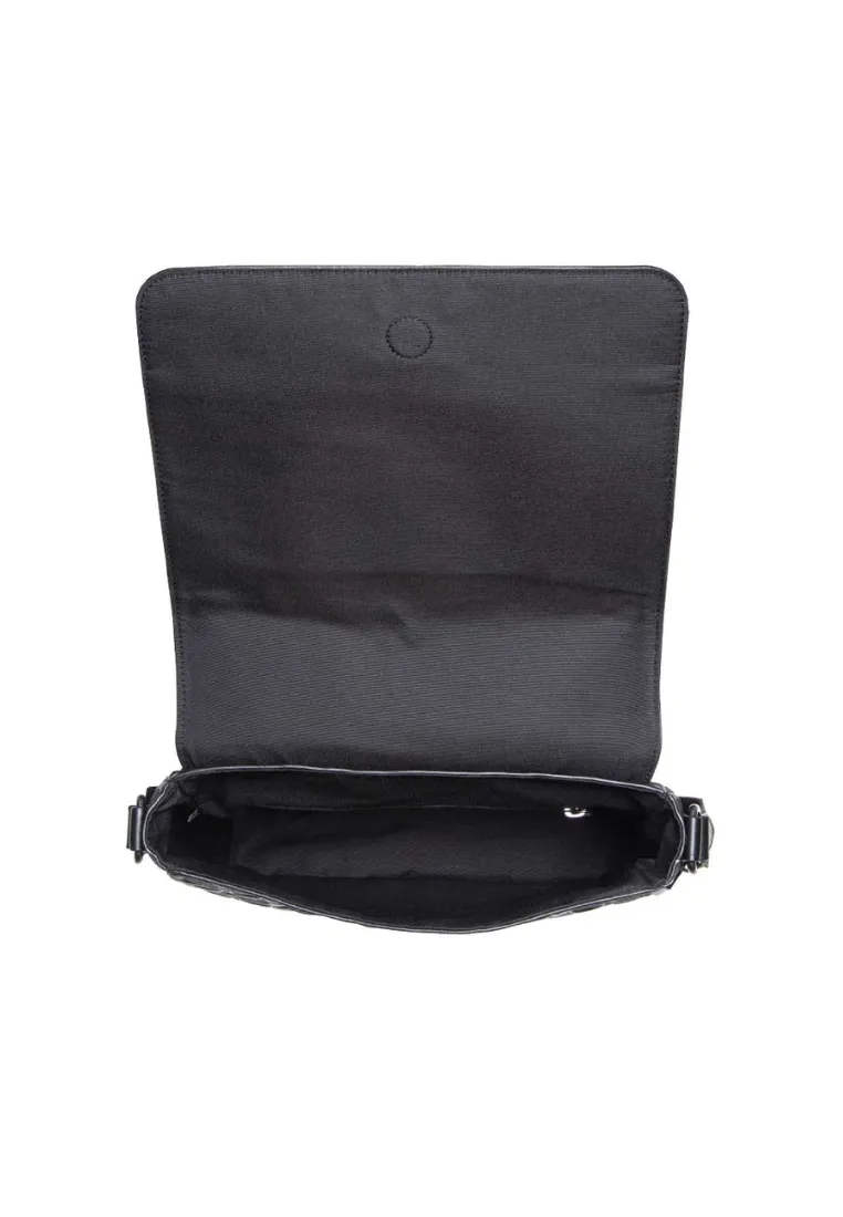 Coach Houston Map 4006 Embossed Crossbody Bag In Black