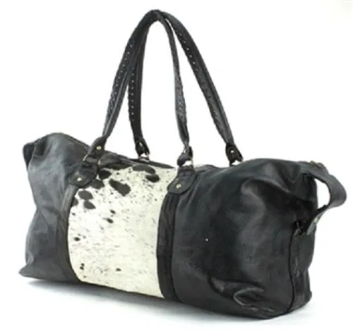 Cowhide Overnight Bag Gym Bags