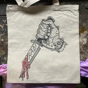Dagger tote bag by Space Bat Killer