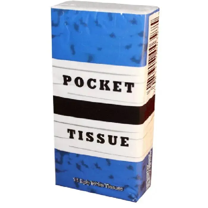Facial Pocket Tissues, 10 packs of 15