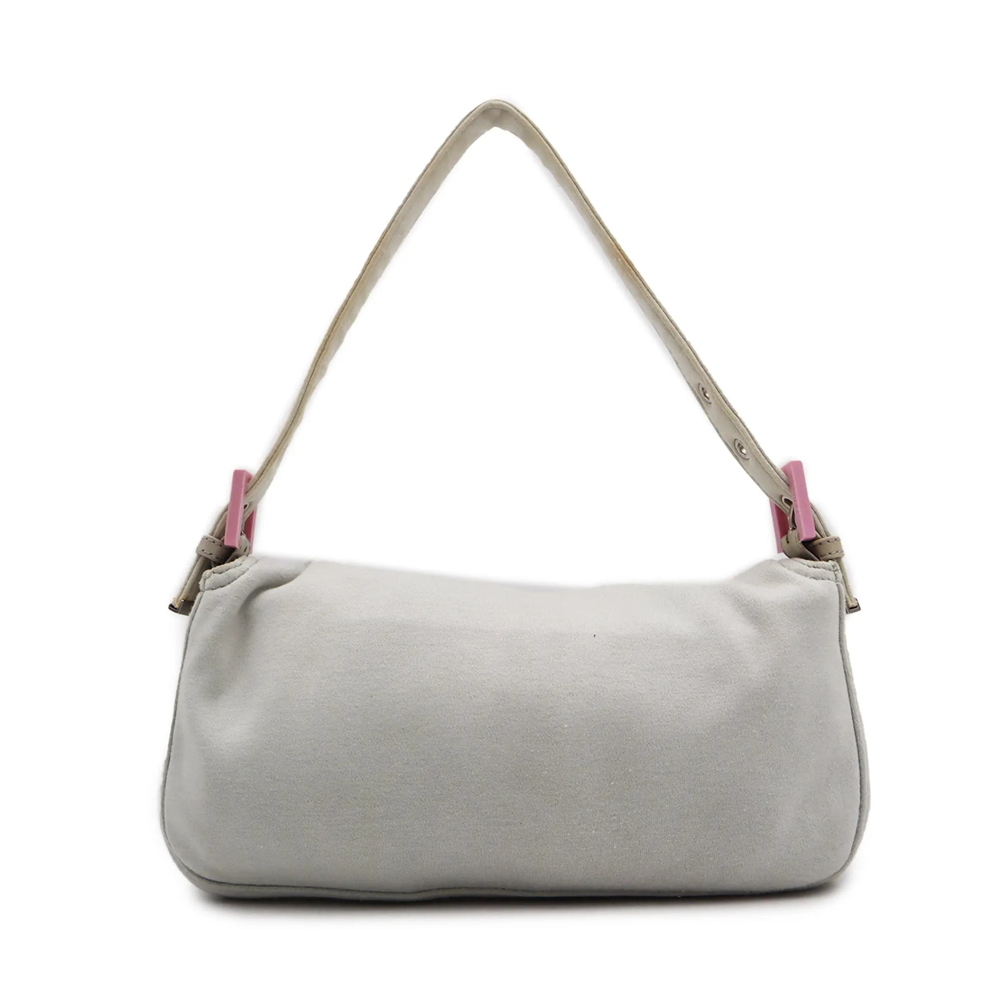 Fendi Canvas Mamma Baguette Shoulder Bag