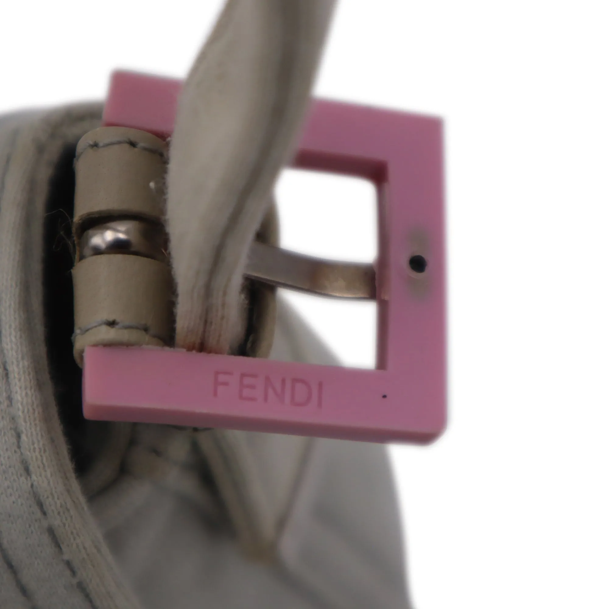 Fendi Canvas Mamma Baguette Shoulder Bag
