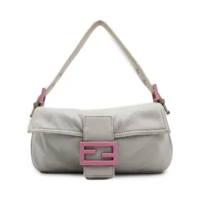 Fendi Canvas Mamma Baguette Shoulder Bag