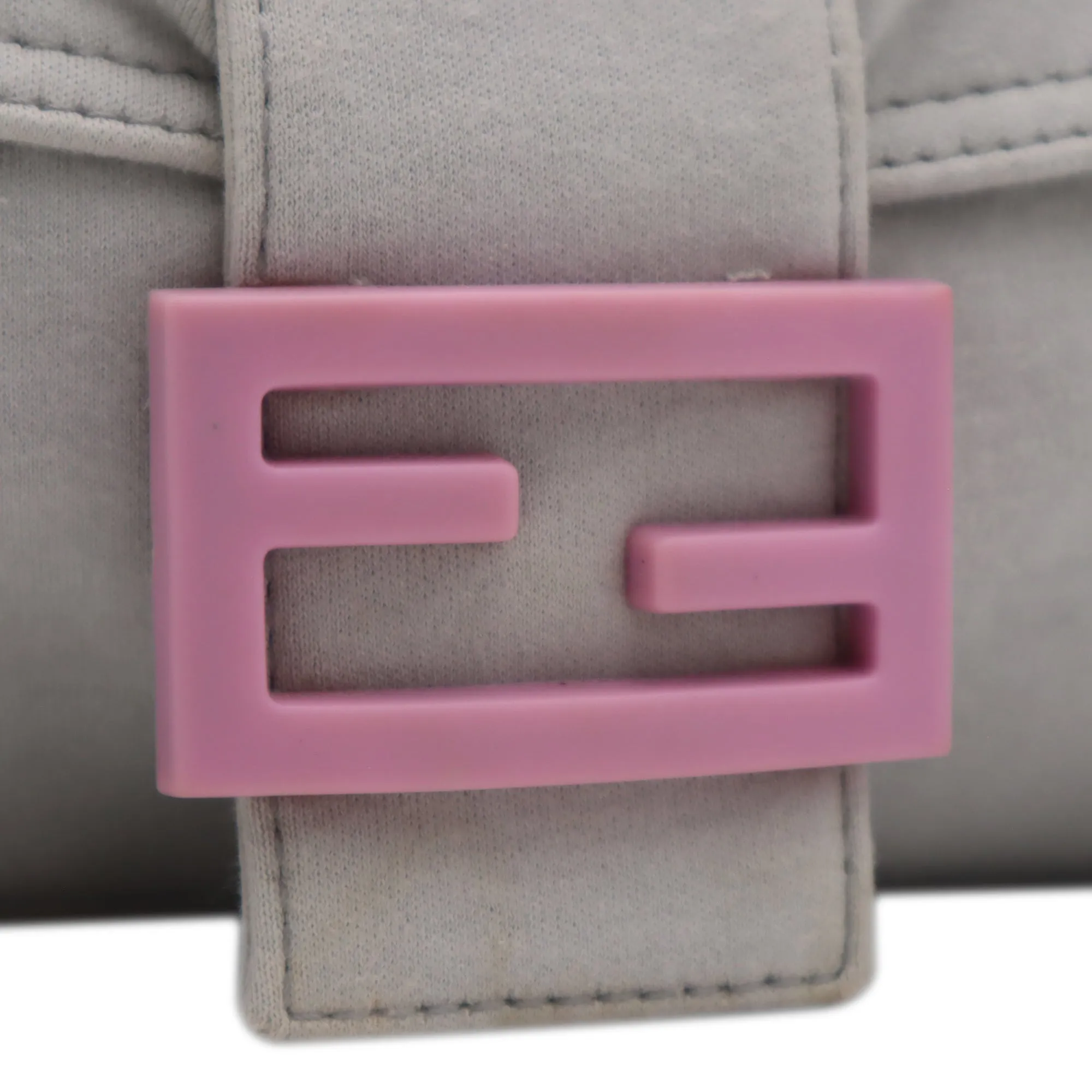 Fendi Canvas Mamma Baguette Shoulder Bag
