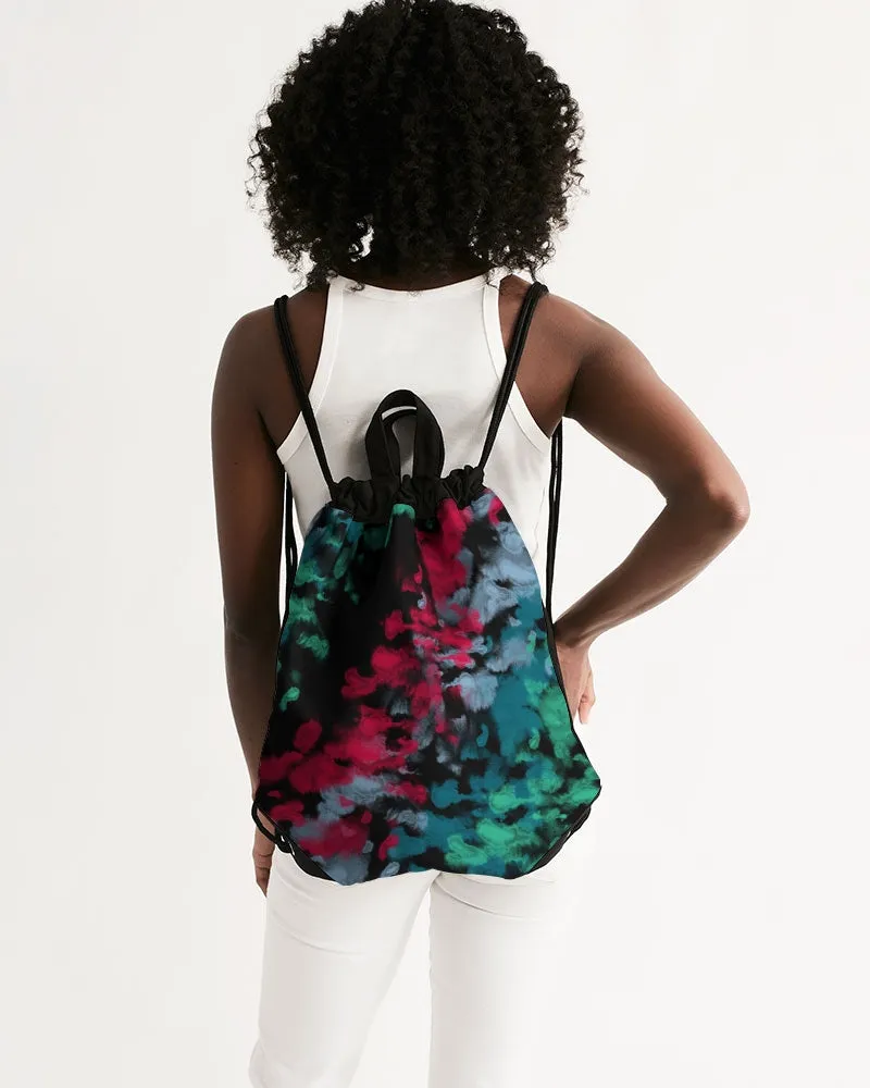 Flame Canvas Drawstring Bag
