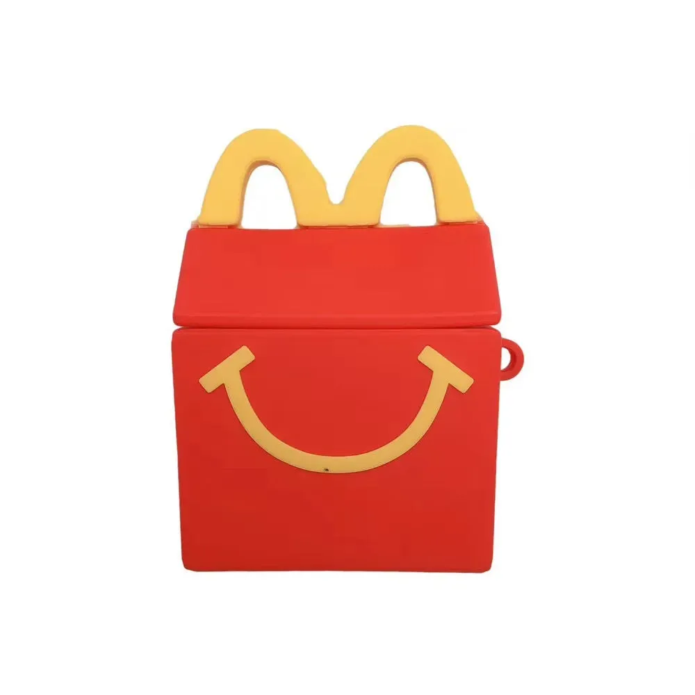 Food Family Bucket Hamburg French Fries Chicken Nuggets Cookies Case for AirPods 1 2 Box Soft Silicone Earphone Protect Cover