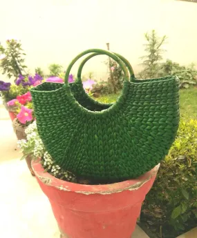 Green Large Handbag - Kouna Craft