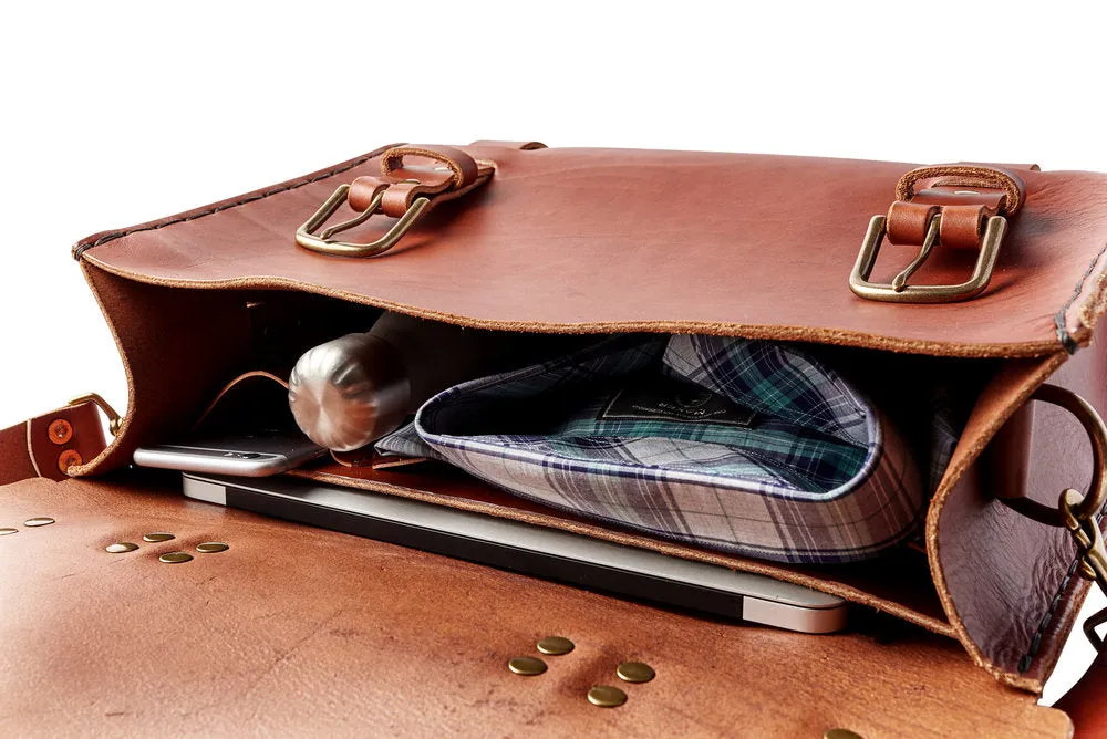 H B SADDLE | BURNT UMBER LEATHER