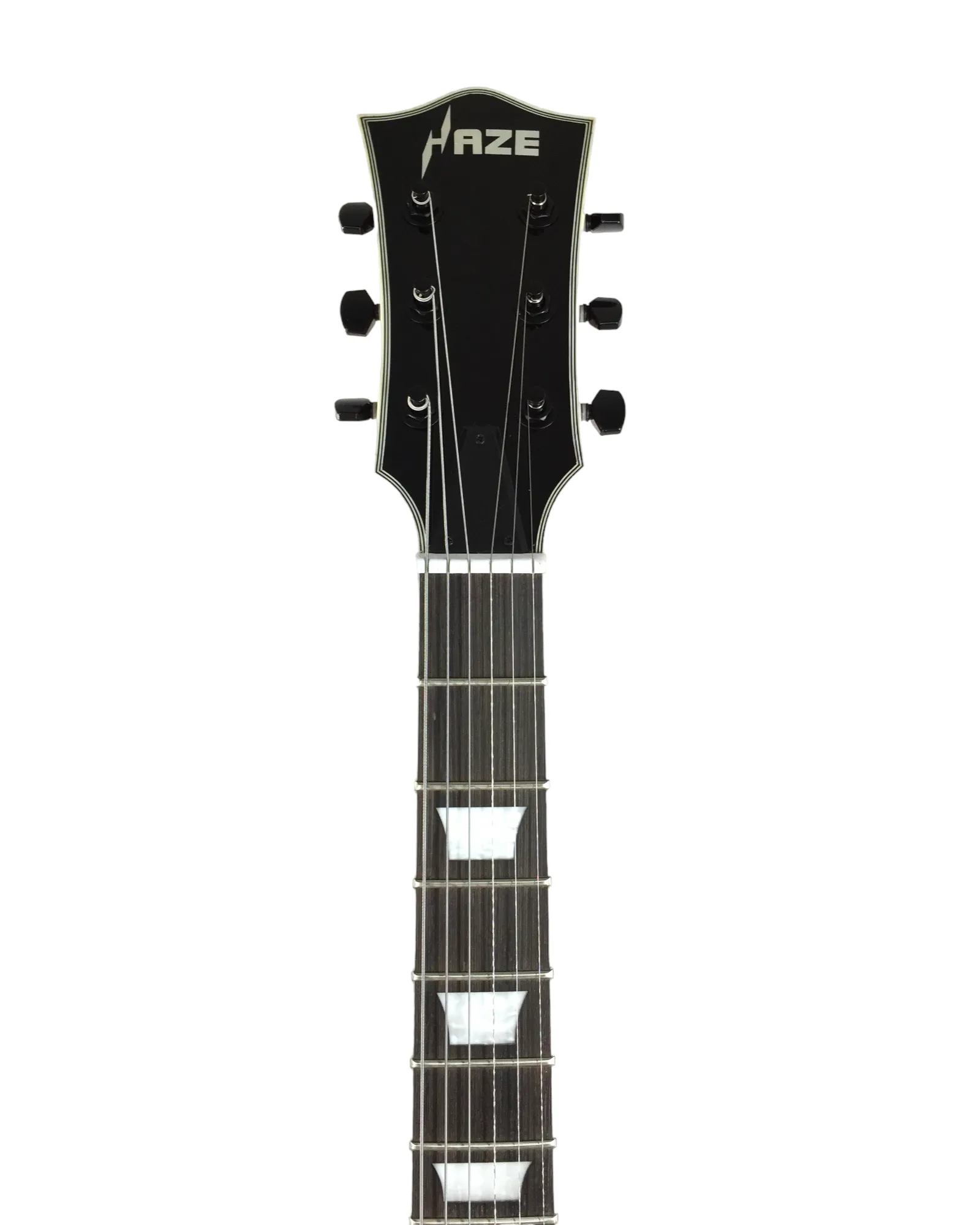 Haze Single-Cut Solid Arched Mahogany Maple Neck HLP Electric Guitar - Gold HSGS91988GD